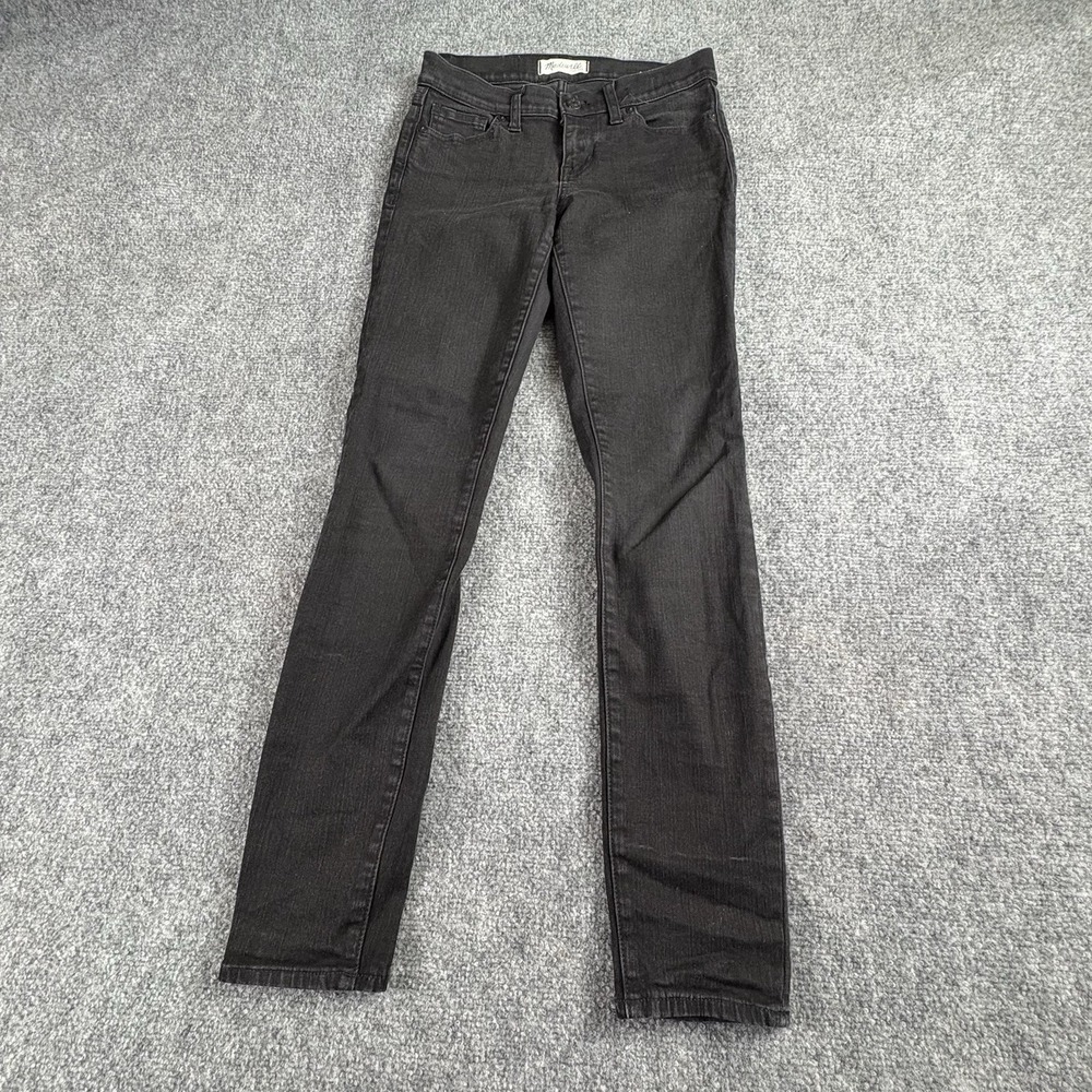 Madewell Jeans Women 26 Black Skinny Classic Minimalist Grunge Streetwear Casual
